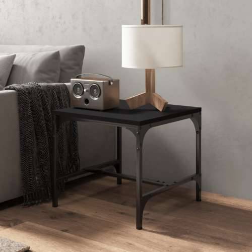 Stolić za kavu crni 50x50x35 cm od konstruiranog drva Cijena