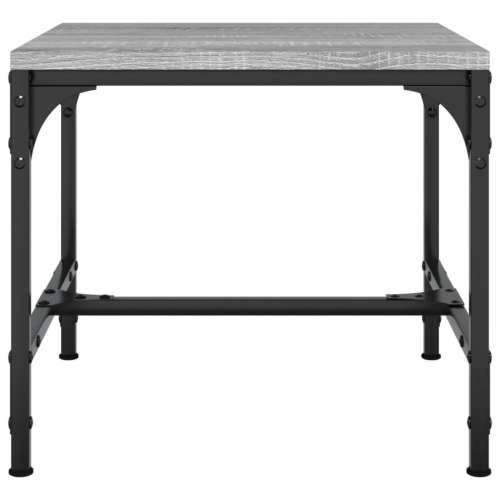 Bočni stolić boja sivog hrasta 40x40x35 cm konstruirano drvo Cijena