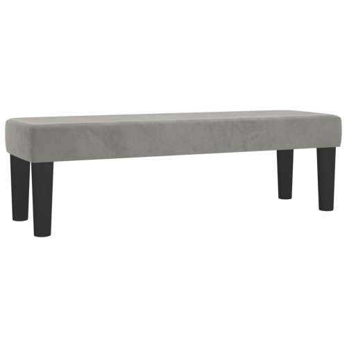 Krevet s oprugama i madracem svjetlosivi 140x190 cm baršunasti - Svjetlosiva 140 x 190 cm Dizajn s gumbima Cijena
