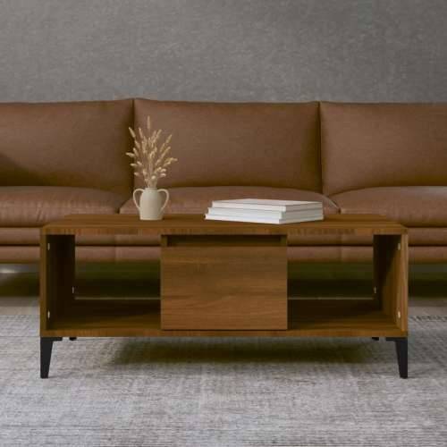 Stolić za kavu smeđa boja hrasta 90x50x36,5cm konstruirano drvo - Smeđi hrast 1 Cijena