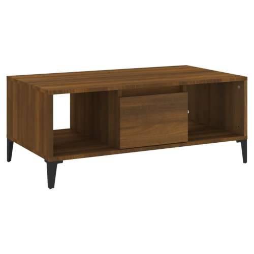 Stolić za kavu smeđa boja hrasta 90x50x36,5cm konstruirano drvo - Smeđi hrast 1 Cijena