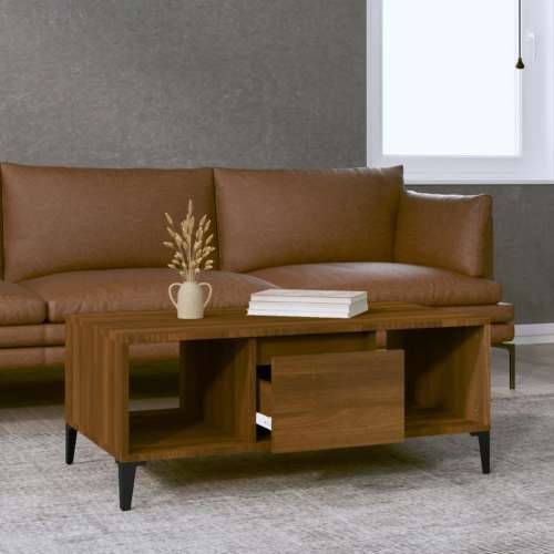 Stolić za kavu smeđa boja hrasta 90x50x36,5cm konstruirano drvo - Smeđi hrast 1 Cijena