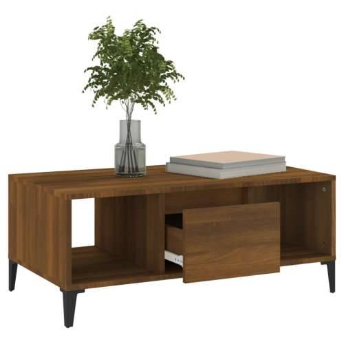 Stolić za kavu smeđa boja hrasta 90x50x36,5cm konstruirano drvo - Smeđi hrast 1 Cijena