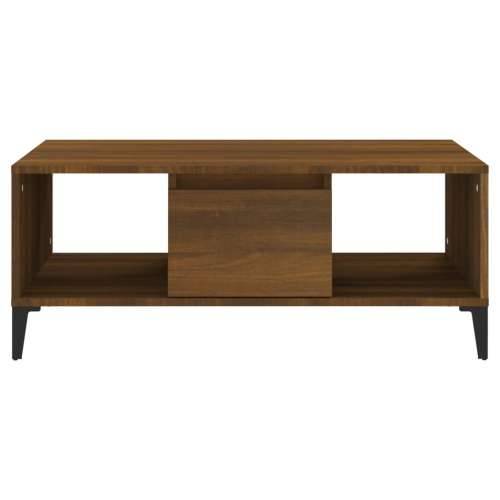 Stolić za kavu smeđa boja hrasta 90x50x36,5cm konstruirano drvo - Smeđi hrast 1 Cijena