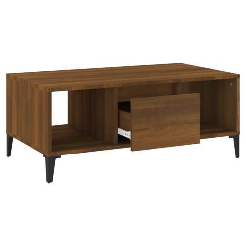 Stolić za kavu smeđa boja hrasta 90x50x36,5cm konstruirano drvo - Smeđi hrast 1 Cijena
