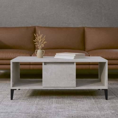Stolić za kavu boja betona 90x50x36,5 cm konstruirano drvo - Beton siva 1 Cijena
