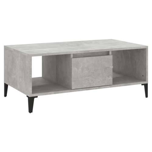 Stolić za kavu boja betona 90x50x36,5 cm konstruirano drvo - Beton siva 1 Cijena