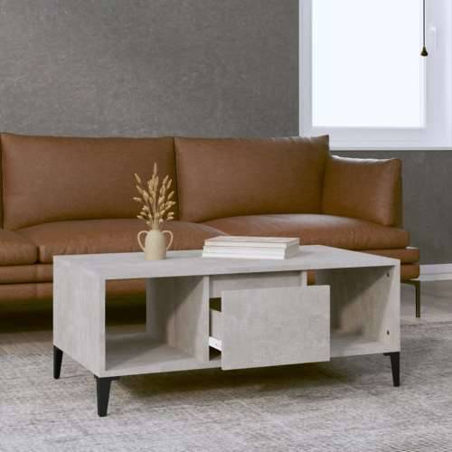 Stolić za kavu boja betona 90x50x36,5 cm konstruirano drvo - Beton siva 1 Cijena