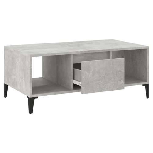 Stolić za kavu boja betona 90x50x36,5 cm konstruirano drvo - Beton siva 1 Cijena