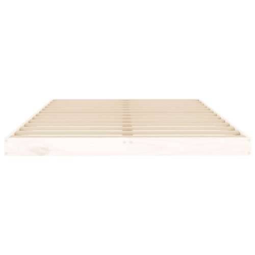 Okvir za krevet bijela 120x200 cm od masivne borovine - Bijela 120 x 200 cm Cijena