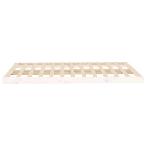Okvir za krevet bijela 120x200 cm od masivne borovine - Bijela 120 x 200 cm Cijena