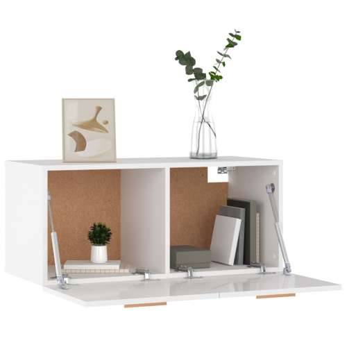 Zidni ormarić sjajni bijeli 80 x 35 x 36,5 cm konstruirano drvo - Visoko sjajno bijela 1 Cijena