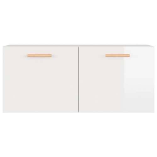 Zidni ormarić sjajni bijeli 80 x 35 x 36,5 cm konstruirano drvo - Visoko sjajno bijela 1 Cijena
