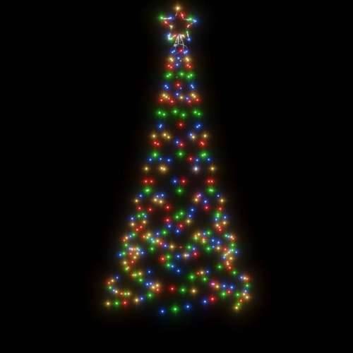 Božićno drvce sa šiljkom šareno 200 LED žarulja 180 cm Cijena