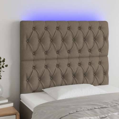 LED uzglavlje smeđesivo 90x7x118/128 cm od tkanine - Sivo-smeđa 90 x 7 x 118/128 cm 1 Cijena