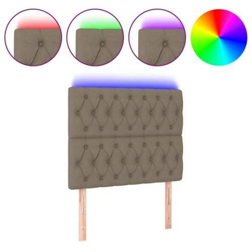 LED uzglavlje smeđesivo 90x7x118/128 cm od tkanine - Sivo-smeđa 90 x 7 x 118/128 cm 1 Cijena