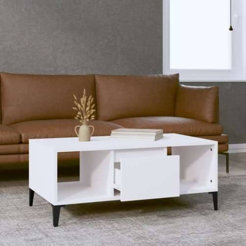 Stolić za kavu bijeli 90 x 50 x 36,5 cm od konstruiranog drva - Bijela 1 Cijena