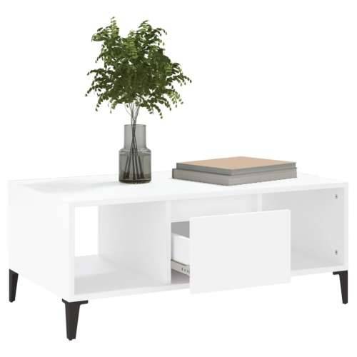 Stolić za kavu bijeli 90 x 50 x 36,5 cm od konstruiranog drva - Bijela 1 Cijena