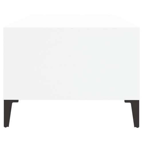 Stolić za kavu bijeli 90 x 50 x 36,5 cm od konstruiranog drva - Bijela 1 Cijena