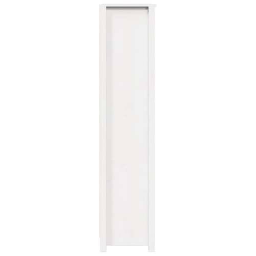 Visoka komoda bijela 80 x 35 x 154 cm od masivne borovine - Bijela 1 Cijena