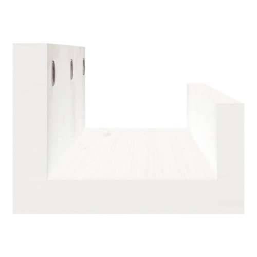 Zidne police 2 kom bijele 50 x 12 x 9 cm od masivne borovine - Bijela 50 x 12 x 9 cm 1 Cijena