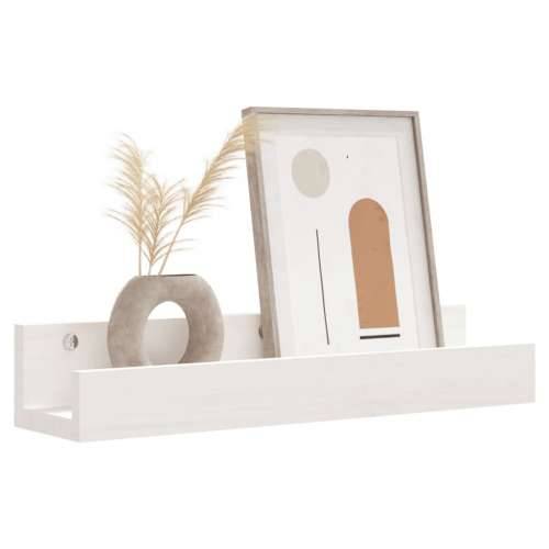 Zidne police 2 kom bijele 50 x 12 x 9 cm od masivne borovine - Bijela 50 x 12 x 9 cm 1 Cijena