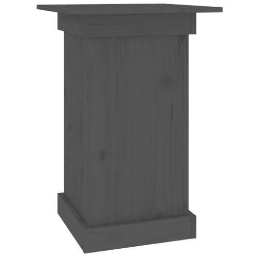 Stalak za cvijeće sivi 40 x 40 x 60 cm od masivne borovine - Siva 40 x 40 x 60 cm 1 Cijena