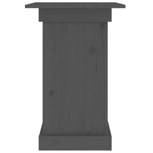 Stalak za cvijeće sivi 40 x 40 x 60 cm od masivne borovine - Siva 40 x 40 x 60 cm 1 Cijena