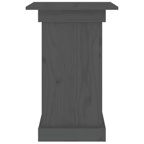 Stalak za cvijeće sivi 40 x 40 x 60 cm od masivne borovine - Siva 40 x 40 x 60 cm 1 Cijena