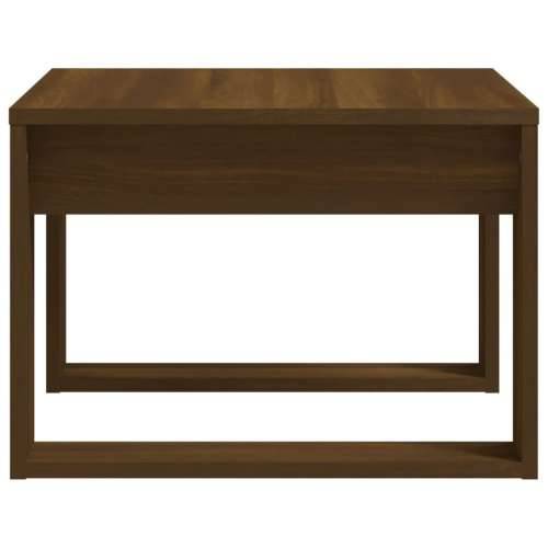 Bočni stolić smeđa boja hrasta 50x50x35 cm konstruirano drvo - Smeđi hrast 50 x 50 cm 1 Cijena