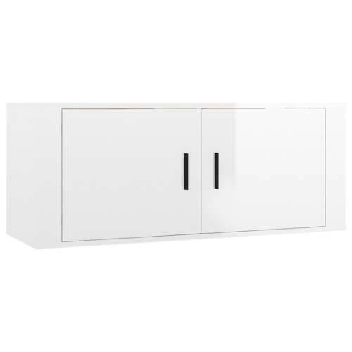 Zidni TV ormarić bijela visokog sjaja 100 x 34,5 x 40 cm - Visoko sjajno bijela 1 40 cm 100 cm Cijena