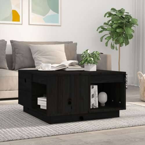 Stolić za kavu crni 60 x 61 x 32,5 cm od masivne borovine - Crna 60 x 61 x 32.5 cm 1 Cijena