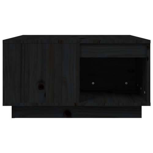 Stolić za kavu crni 60 x 61 x 32,5 cm od masivne borovine - Crna 60 x 61 x 32.5 cm 1 Cijena