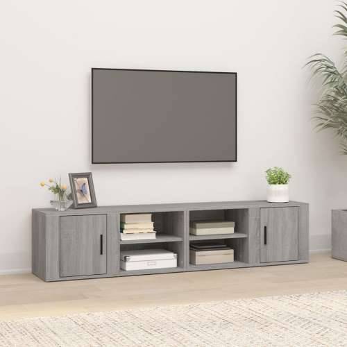 TV ormarići 2 kom boja sivog hrasta sonome 80x31,5x36 cm drveni - Sivi hrast sonoma 2 Cijena