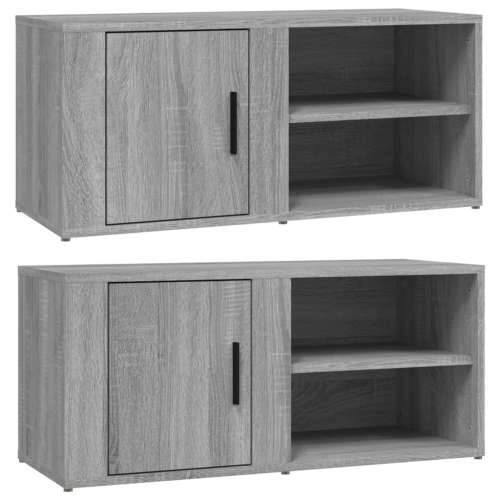 TV ormarići 2 kom boja sivog hrasta sonome 80x31,5x36 cm drveni - Sivi hrast sonoma 2 Cijena