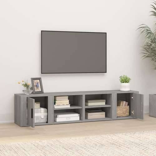 TV ormarići 2 kom boja sivog hrasta sonome 80x31,5x36 cm drveni - Sivi hrast sonoma 2 Cijena