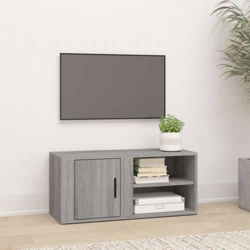 TV ormarić boja hrasta sonome 80x31,5x36 cm konstruirano drvo - Sivi hrast sonoma 1 Cijena
