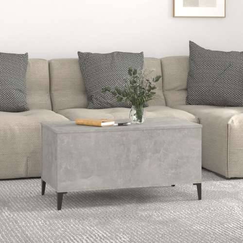 Stolić za kavu siva boja betona 90x44,5x45 cm konstruirano drvo - Beton siva 1 90 cm Cijena
