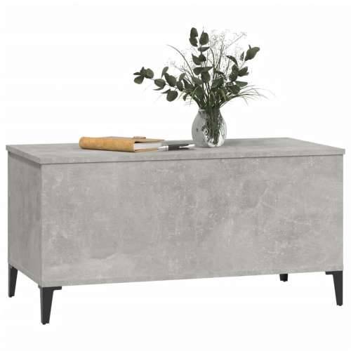 Stolić za kavu siva boja betona 90x44,5x45 cm konstruirano drvo - Beton siva 1 90 cm Cijena