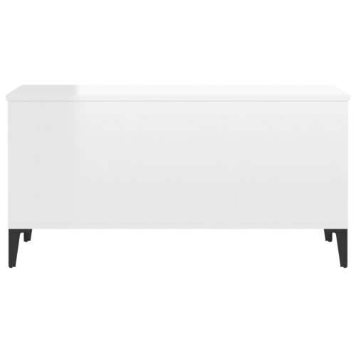 Stolić za kavu sjajni bijeli 90x44,5x45 cm konstruirano drvo - Visoko sjajno bijela 1 90 cm Cijena