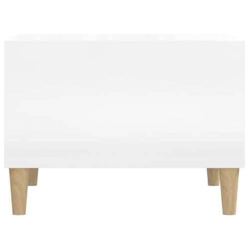 Stolić za kavu sjajni bijeli 60x50x36,5 cm konstruirano drvo - Visoko sjajno bijela 1 Cijena