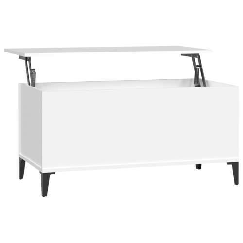 Stolić za kavu bijeli 90 x 44,5 x 45 cm od konstruiranog drva - Bijela 1 90 cm Cijena