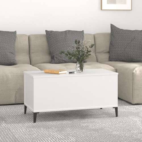 Stolić za kavu bijeli 90 x 44,5 x 45 cm od konstruiranog drva - Bijela 1 90 cm Cijena