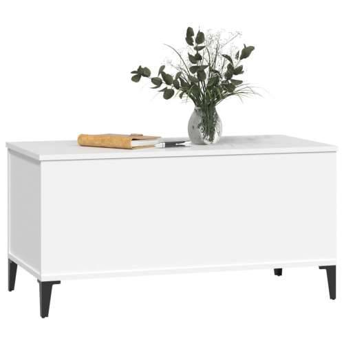 Stolić za kavu bijeli 90 x 44,5 x 45 cm od konstruiranog drva - Bijela 1 90 cm Cijena