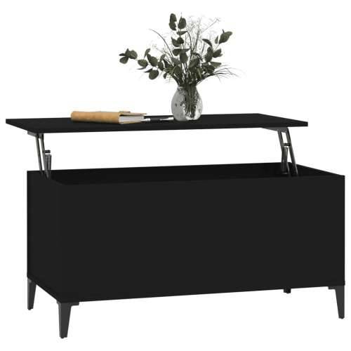 Stolić za kavu crni 90 x 44,5 x 45 cm od konstruiranog drva - Crna 1 90 cm Cijena