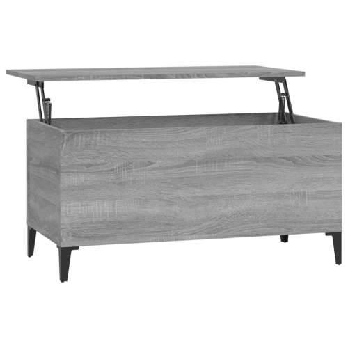Stolić za kavu siva boja hrasta 90x44,5x45 cm konstruirano drvo - Sivi hrast sonoma 1 90 cm Cijena