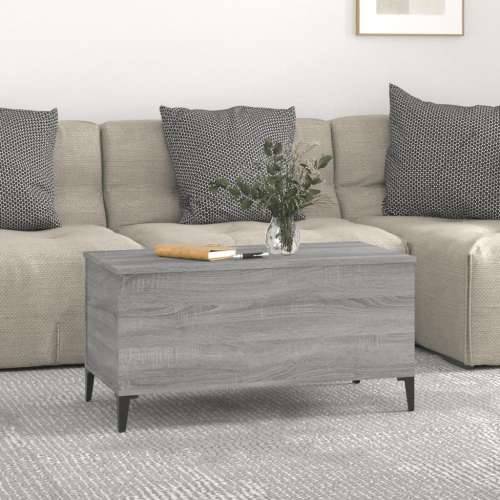 Stolić za kavu siva boja hrasta 90x44,5x45 cm konstruirano drvo - Sivi hrast sonoma 1 90 cm Cijena