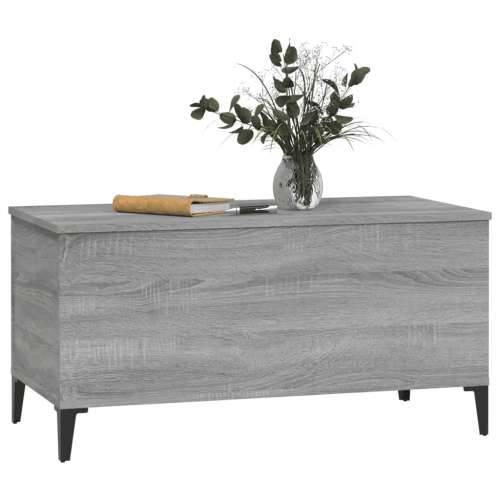 Stolić za kavu siva boja hrasta 90x44,5x45 cm konstruirano drvo - Sivi hrast sonoma 1 90 cm Cijena
