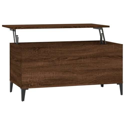 Stolić za kavu boja hrasta 90 x 44,5 x 45 cm konstruirano drvo - Smeđi hrast 1 90 cm Cijena