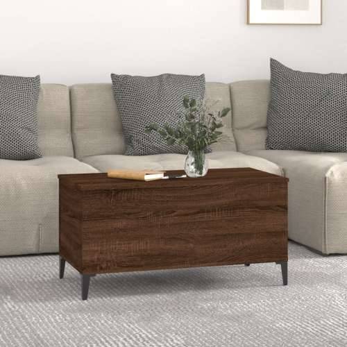 Stolić za kavu boja hrasta 90 x 44,5 x 45 cm konstruirano drvo - Smeđi hrast 1 90 cm Cijena